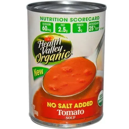 Health Valley, Organic, Tomato Soup, No Salt Added, 15 oz (425 g)(Pack of 3)