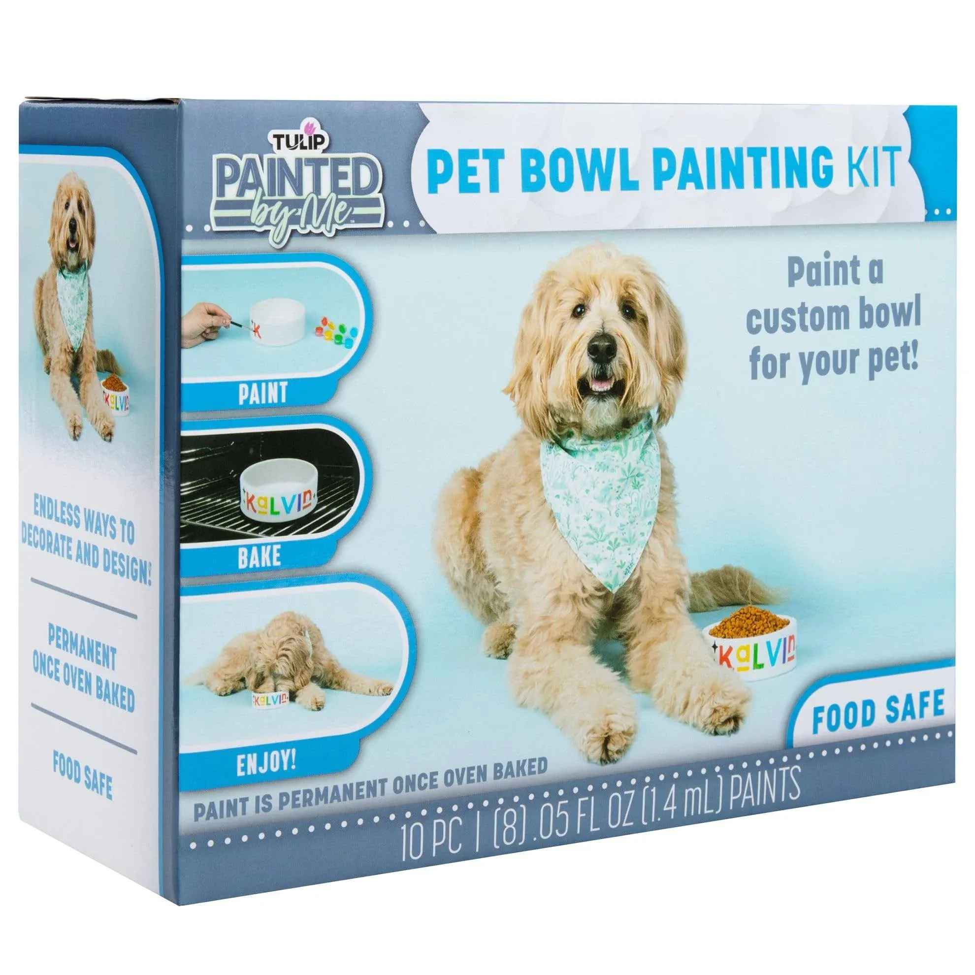 Tulip Paint & Bake Ceramic Pet Bowl Kit, Family Friendly Art & Craft Kit ...