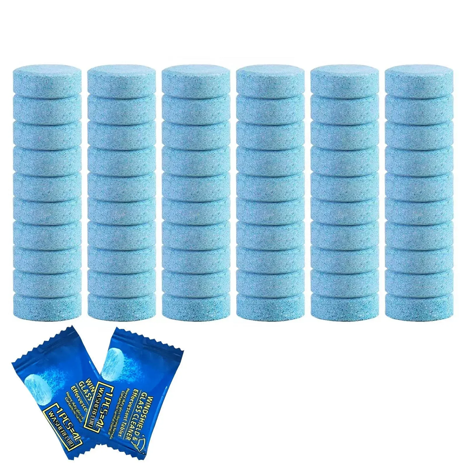 Frylr 60 Pieces Car Windshield Washer Fluid Tablets, Glass Washer Fluid Table...