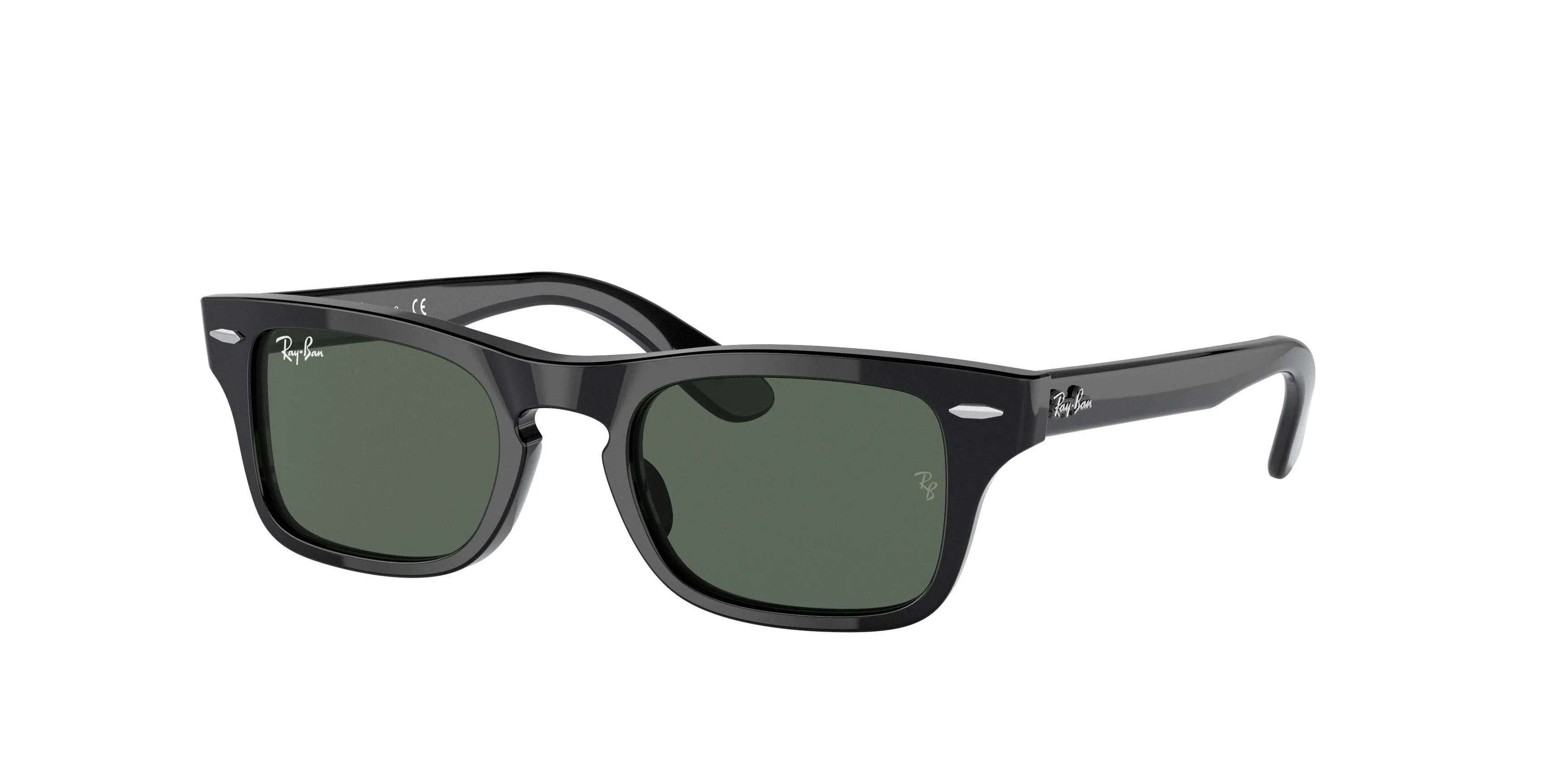 Ray-Ban Burbank Jr RJ9083S Sunglasses - Black / Dark Green / 45