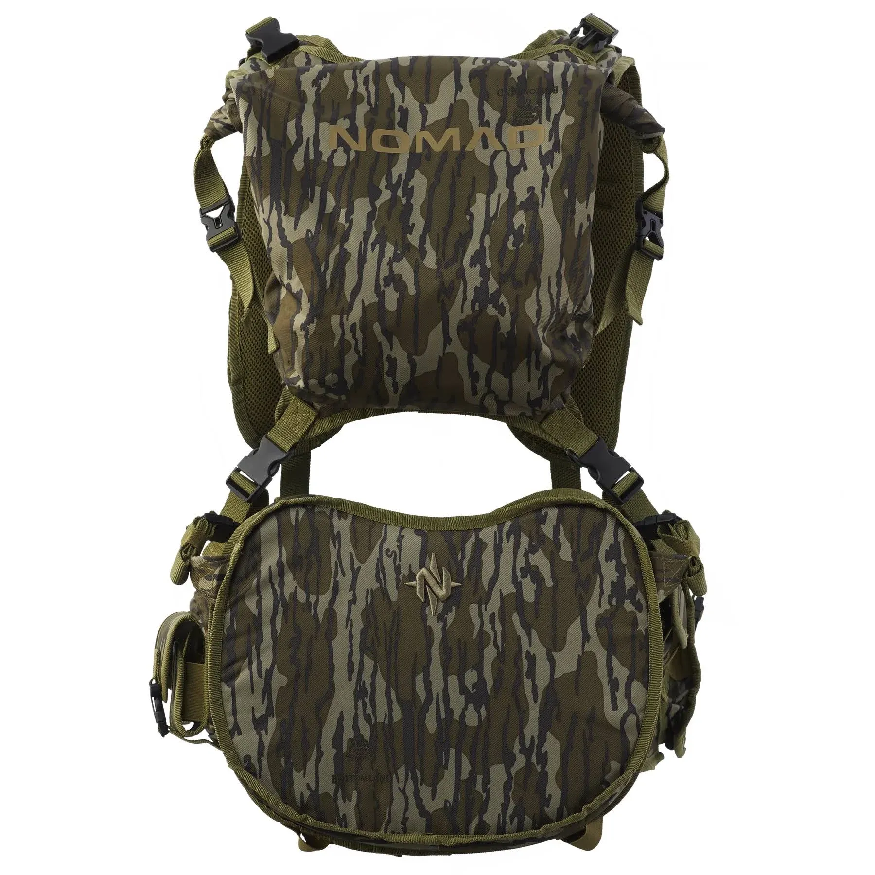 Nomad mens Nwtf Pursuit Convertible Turkey Vest | Camo Hunting Vest