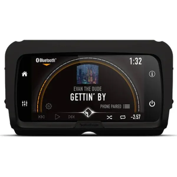 Rockford Fosgate PMX-HD14 Punch Marine Grade, Direct Replacement Digital Media Receiver and Infotainment Source Unit for Select 2014+ Harley-Davidson Models