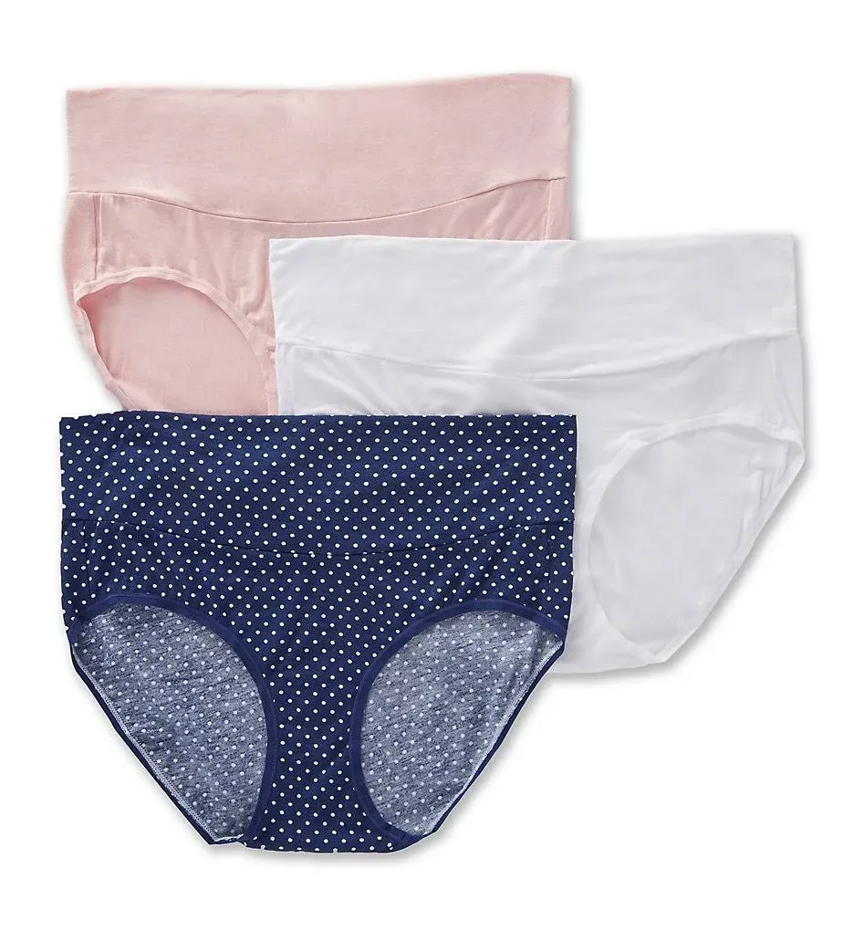 New with tags PLAYTEX 3 pack MATERNITY PANTIES Tagless FOLD OVER MODERN BRIEF