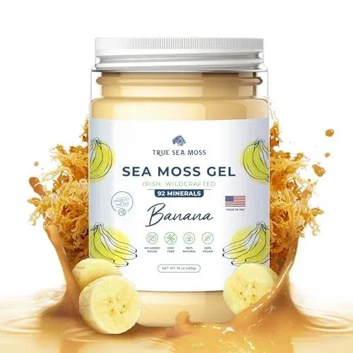 TrueSeaMoss Wildcrafted Irish Sea Moss Gel – Nutritious Organic Raw Seamoss Rich ...