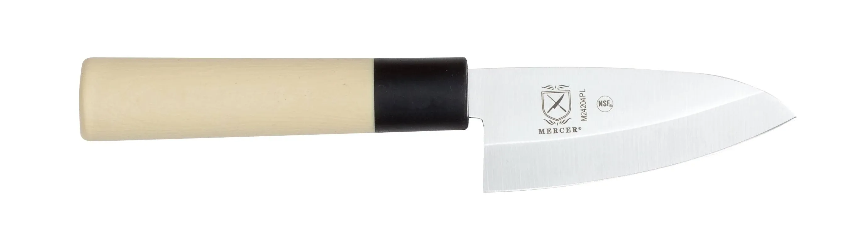 Mercer Culinary M24204PL Asian Collection Deba Utility Knife 4&quot; Stamped