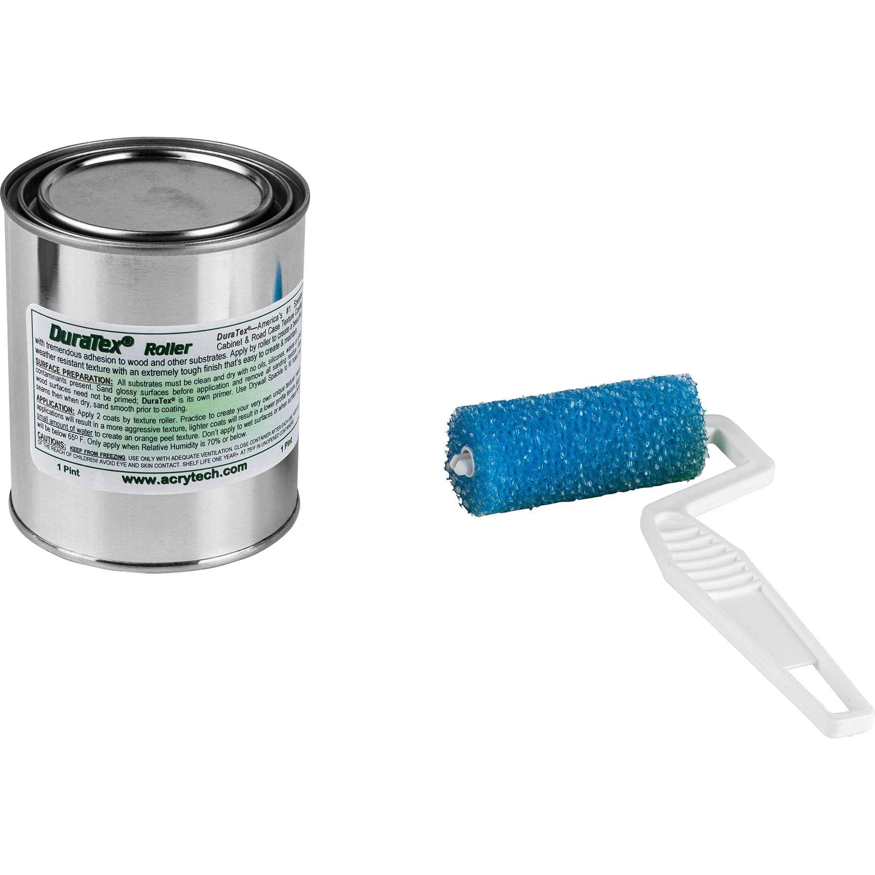 Acry-Tech Duratex Black 1 Pint Roller Grade Cabinet Texture Coating Kit With Textured 3" Roller