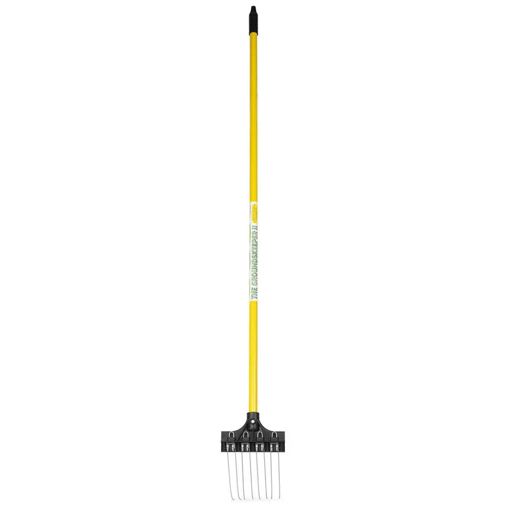 The Groundskeeper II 99352 Groundskeeper II 6 in. Mini Rake with 55 in