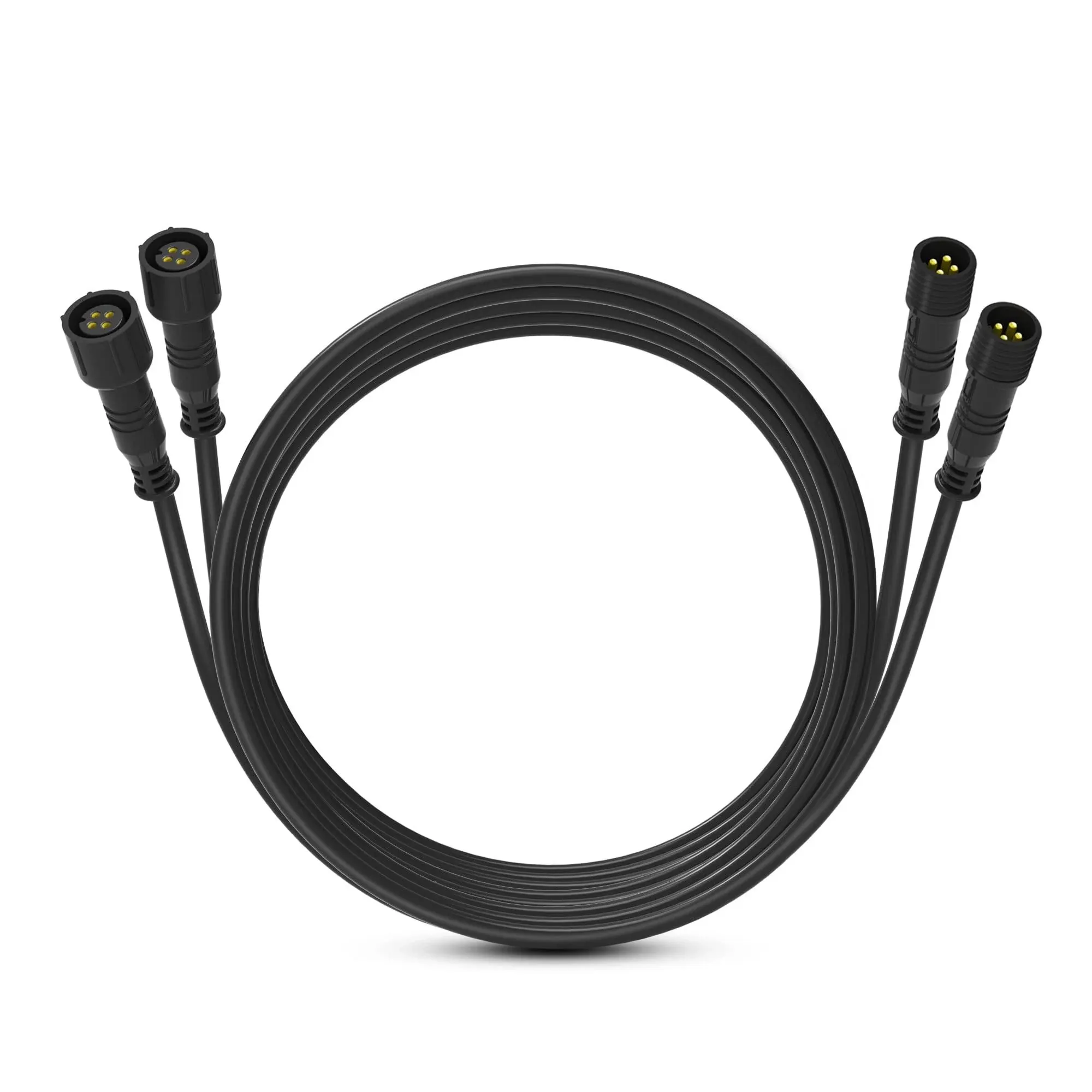 MICTUNING 10FT 4 Pin RGB Rock Light Extension Wire Cable - Only for 4 and 8 Pods RGB LED Rock Lights Connection (2 Pack), 2 Years Warranty