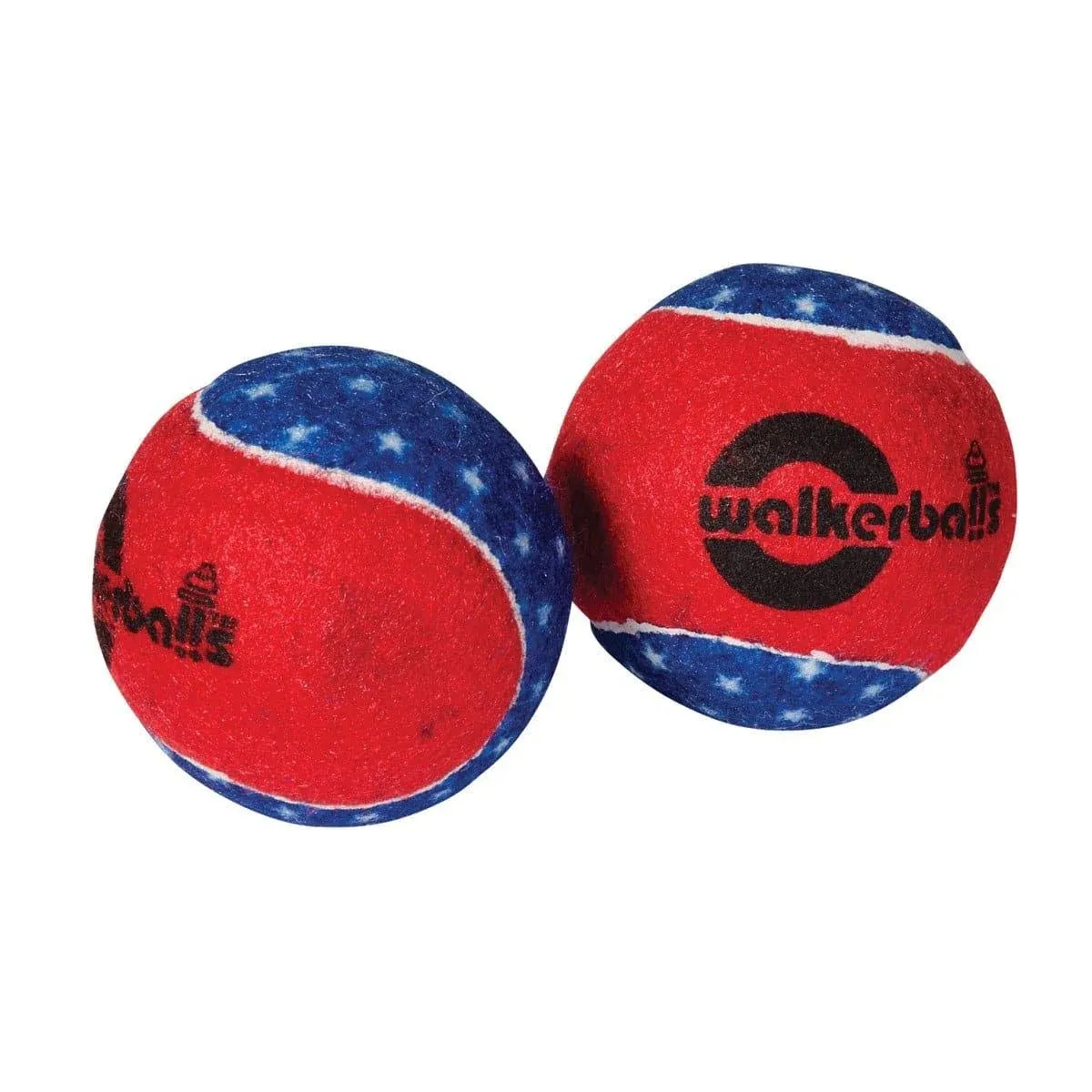 Walkerballs Walker Tennis Ball Glides, Pair, Patriotic Handicap Walk Assist