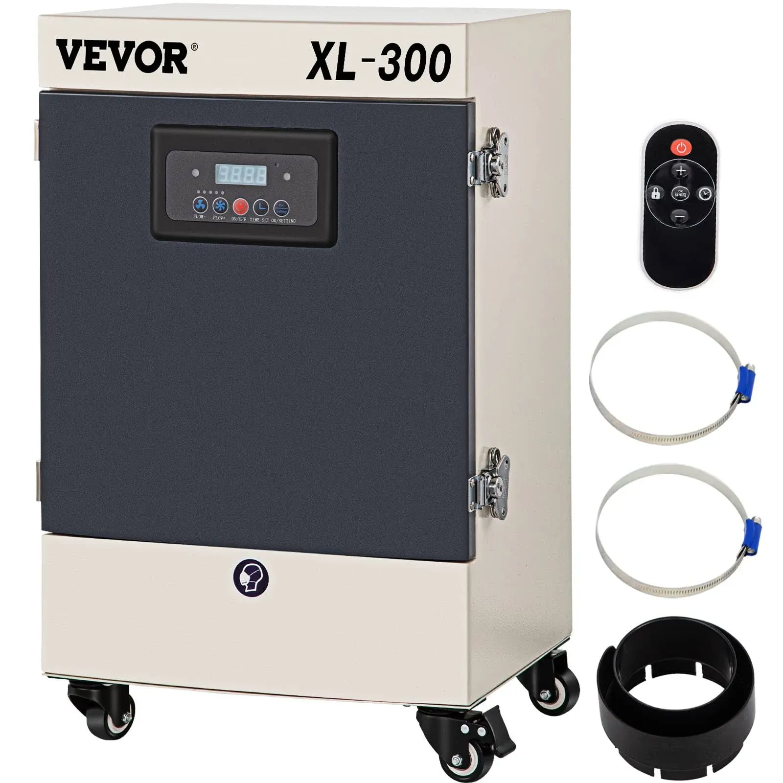 VEVOR Solder Fume Extractor, 150W 165 CFM Smoke Absorber, 3-Stage Filters 3 Speed with Two Hoses for Soldering, Laser Engraving and DIY Welding