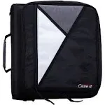 Case-it Universal 2-Inch 3-Ring Zipper Binder, Holds 13 inch Laptop, Black,