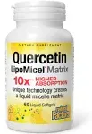 Natural Factors, Quercetin LipoMicel Matrix, 60 Liquid Softgels