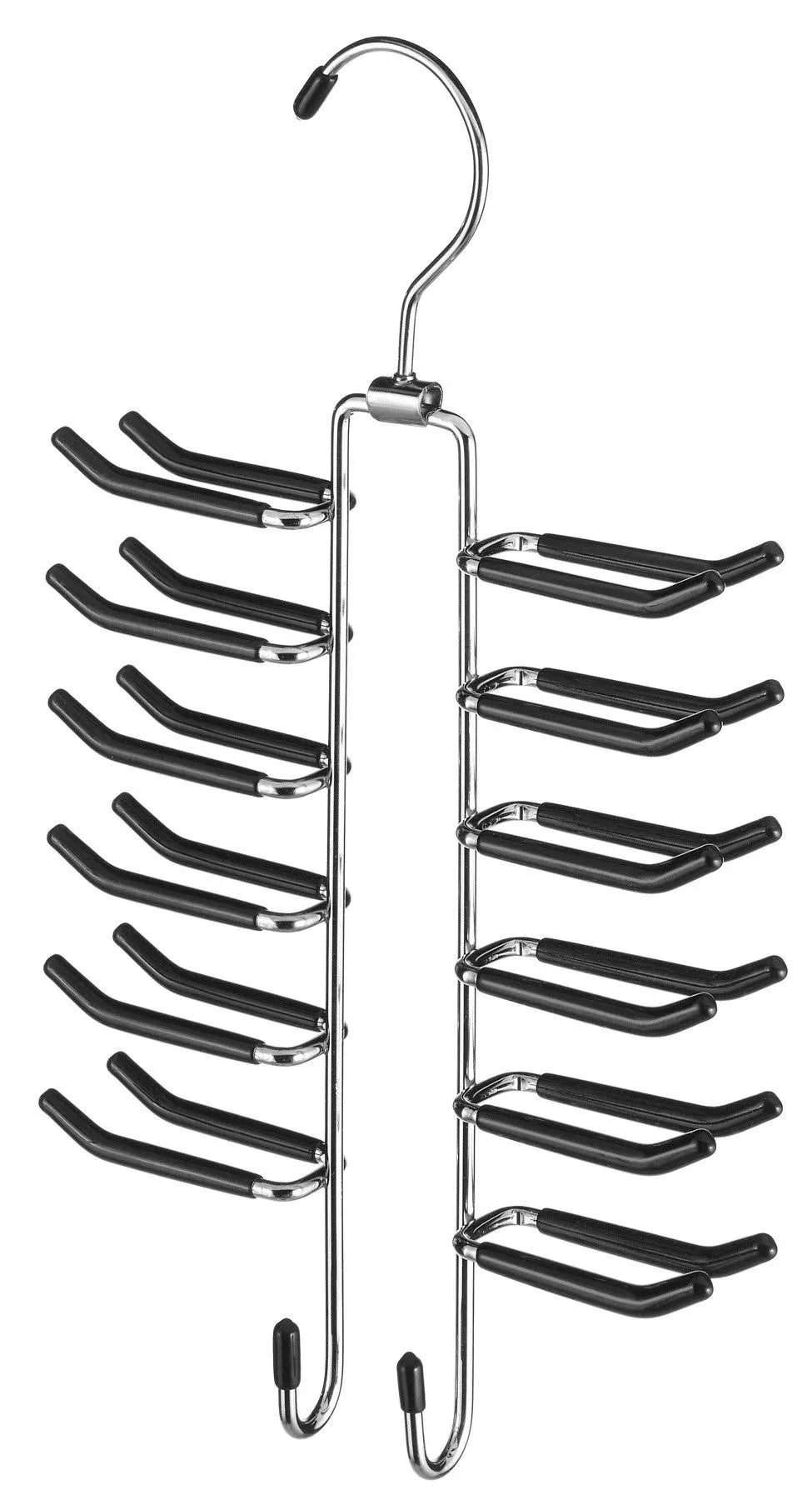 Whitmor 6-1/2 in. H X 1-3/16 in. W X 11-9/16 in. L Chrome Sliding Tie Rack