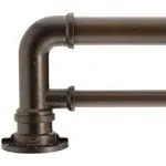 Decopolitan Industrial Double Curtain Rod