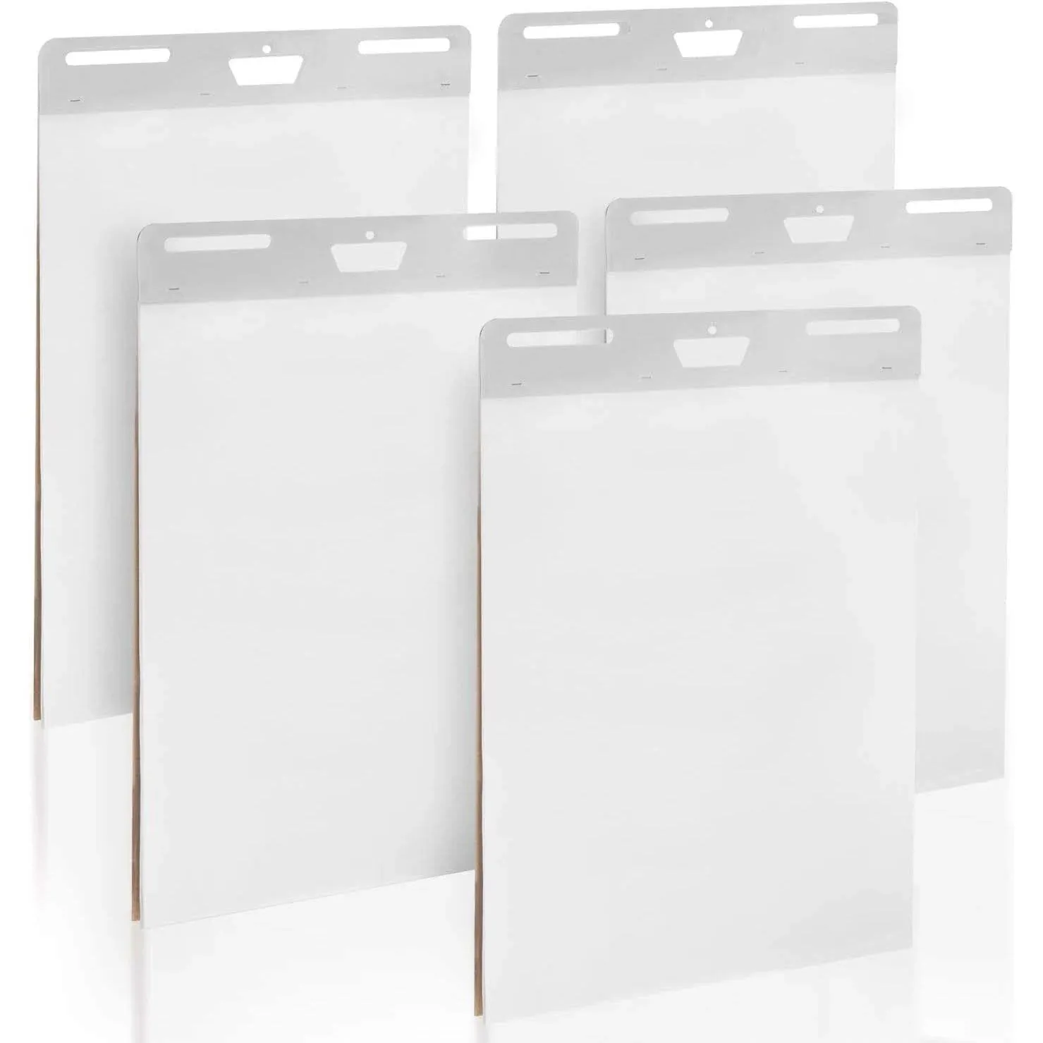 IMPRESA Large Sticky Easel Pads - 5 Pack (30 Sheets Per Pad) - Flip Charts for Classroom and Office - Sticks onto Walls and Whiteboards - White Premium Paper - No Residue (150 Sheets Total)