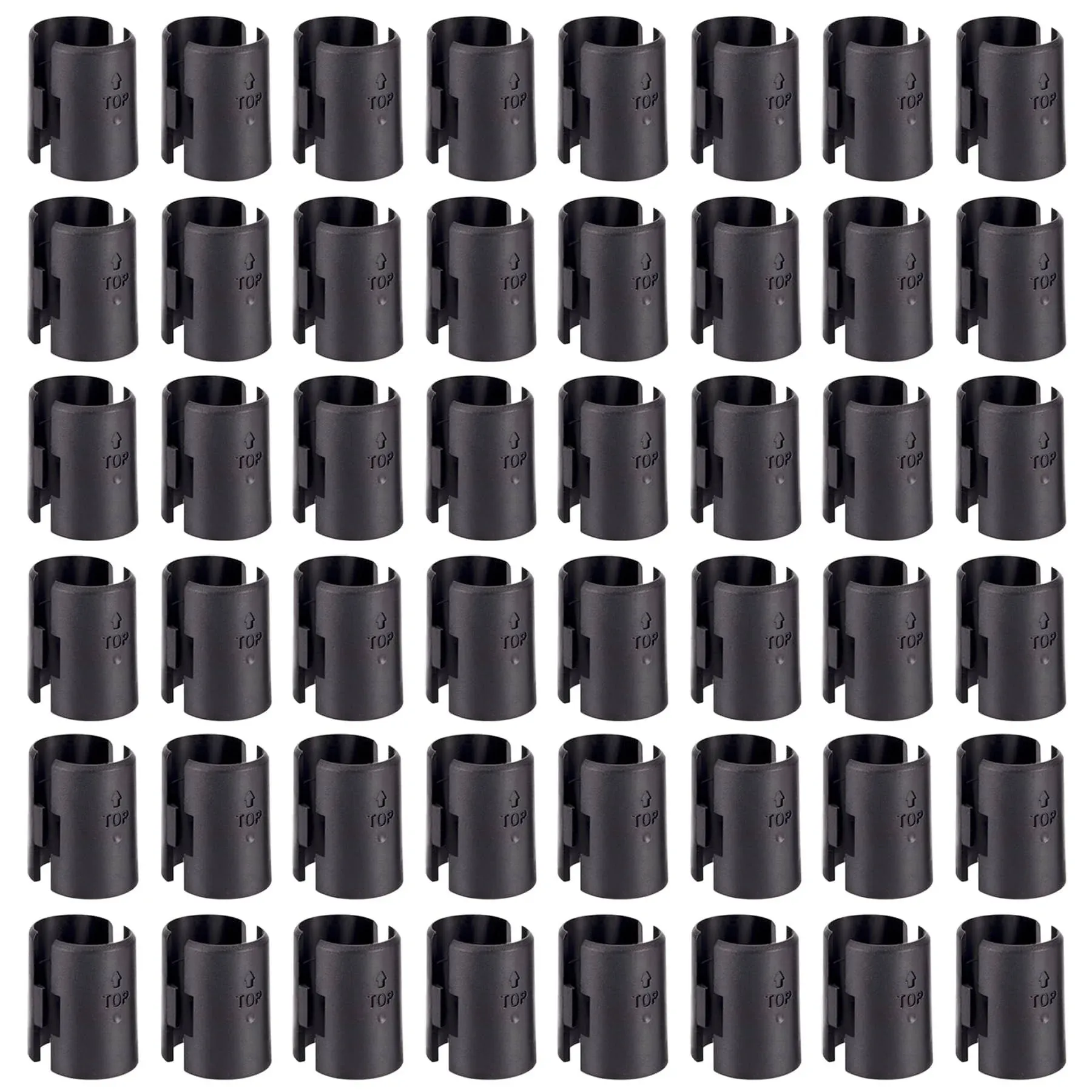 Wire Shelf Clips,74-Packs Shelving Lock Clips for 1&#034; Post- Black 