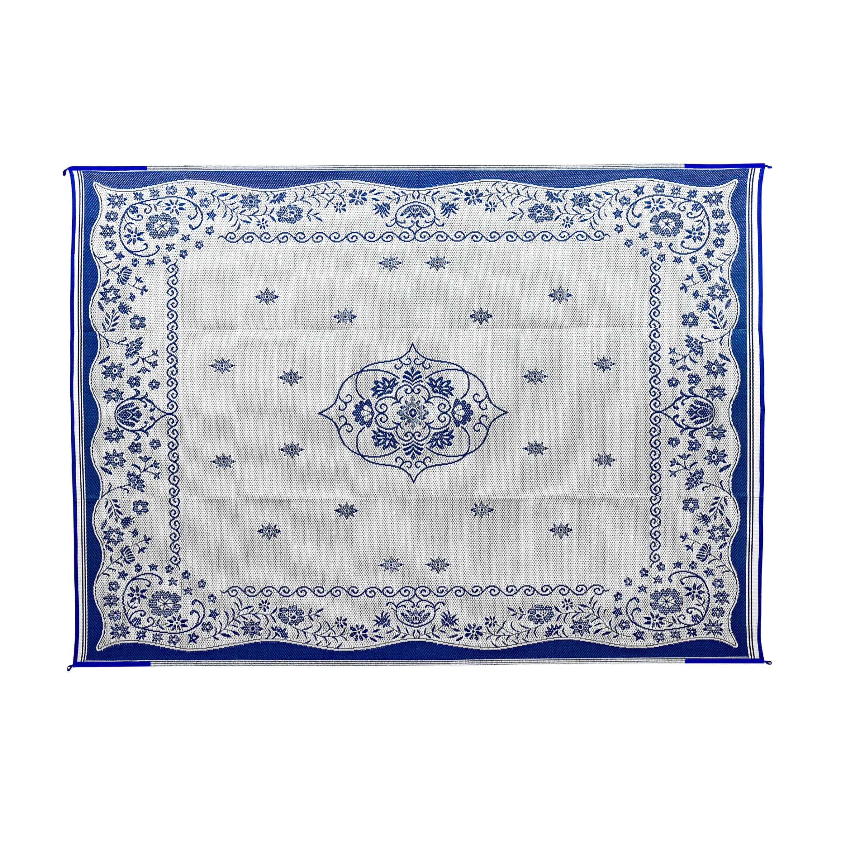 Blue Oriental Awning Leisure Mat 9' X 12'