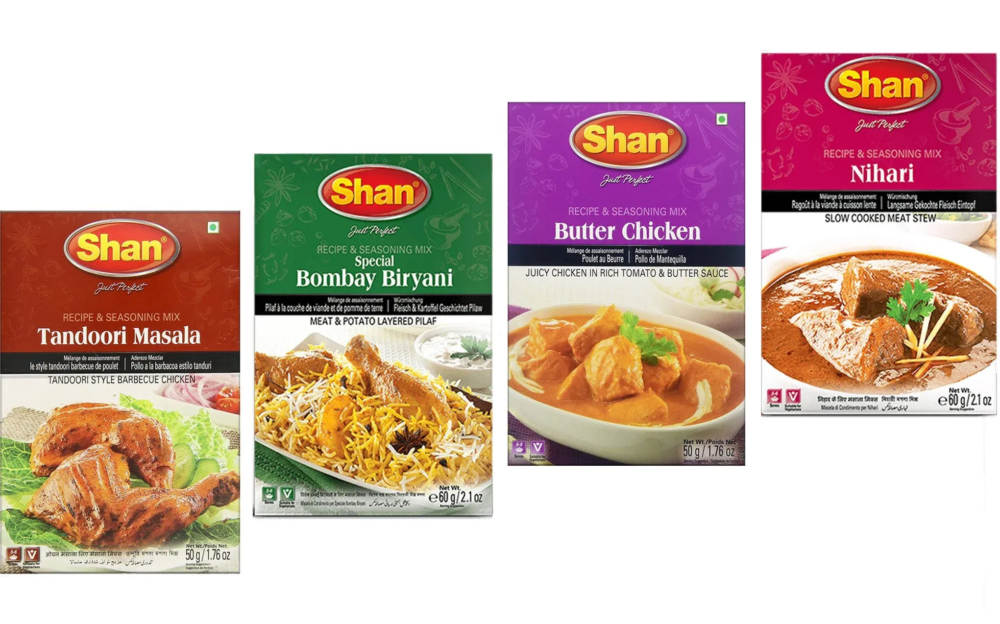 Shan Spices - Variety Combo #1 Tandoori, Butter Chicken, Bombay