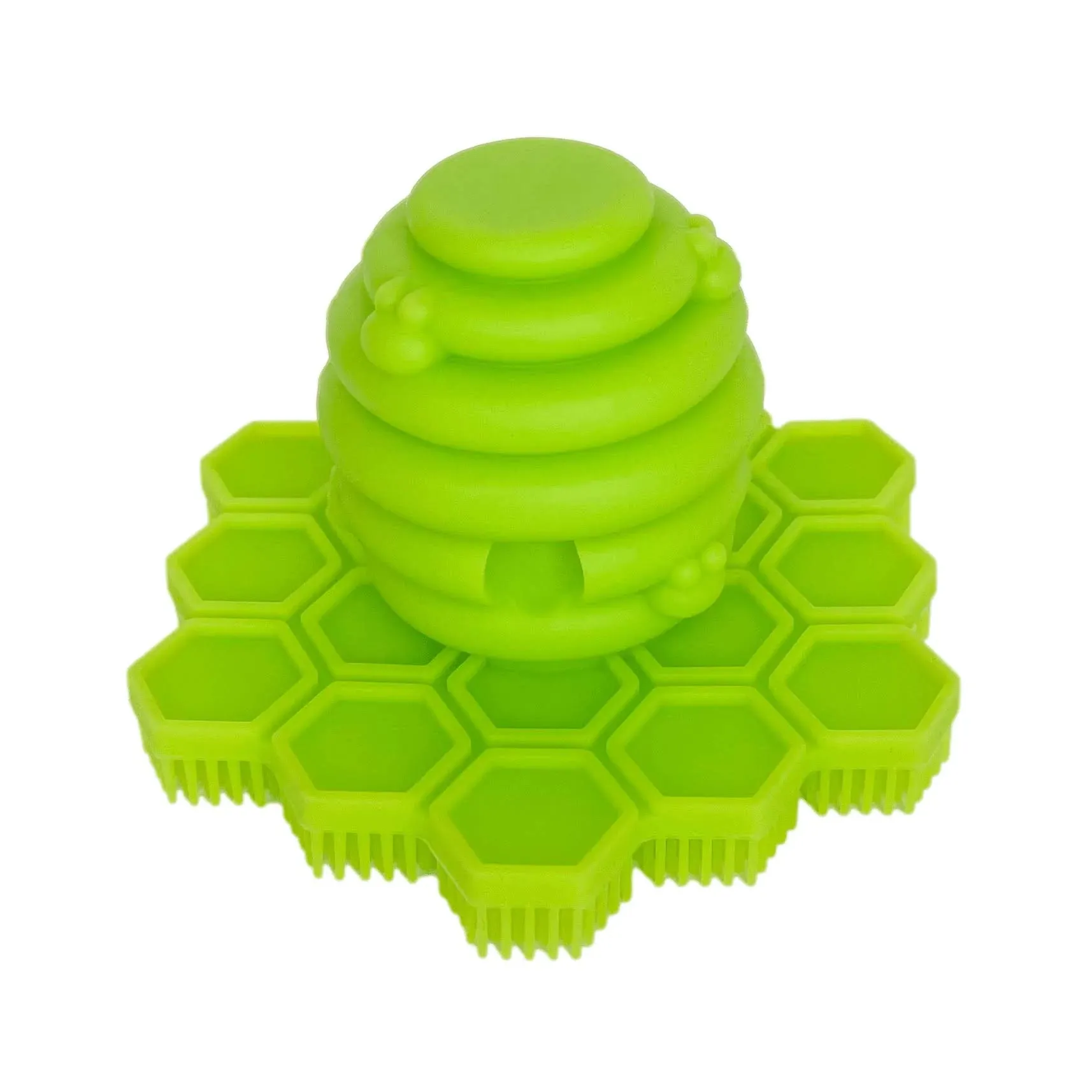 Big Bee Little Bee Original ScrubBEE Silicone Scrubber: Lime