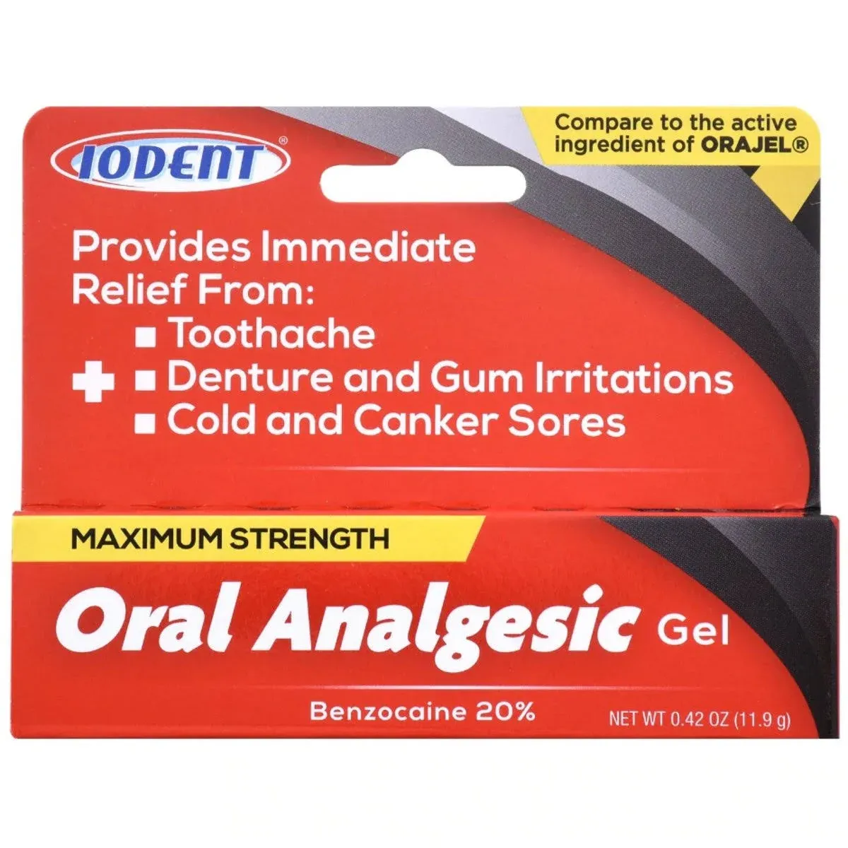 IODENT ORAL ANALGESIC GEL 0.42 OZ