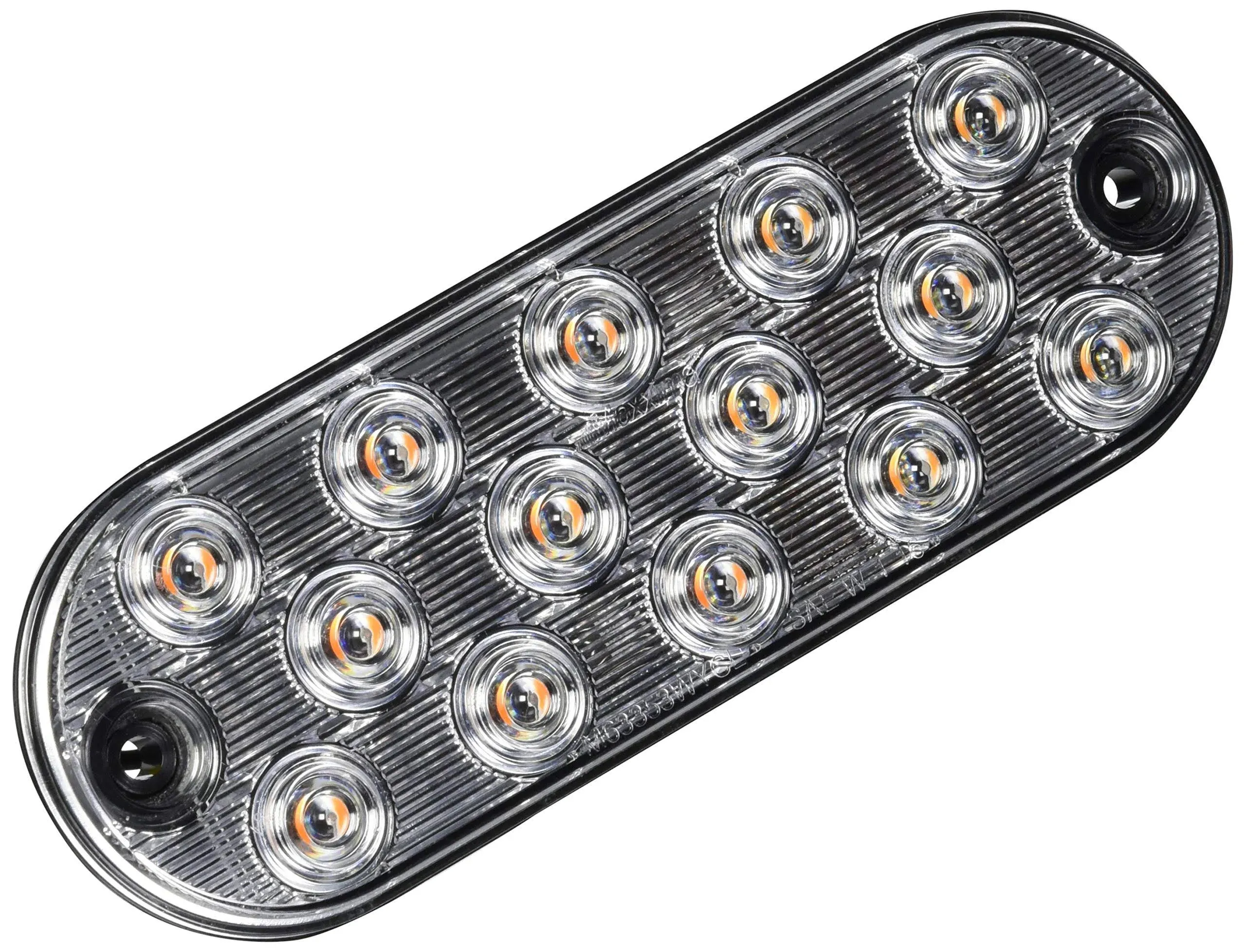 M63353WYCL 14 Leds Oval WhiteAmber 65 Warning