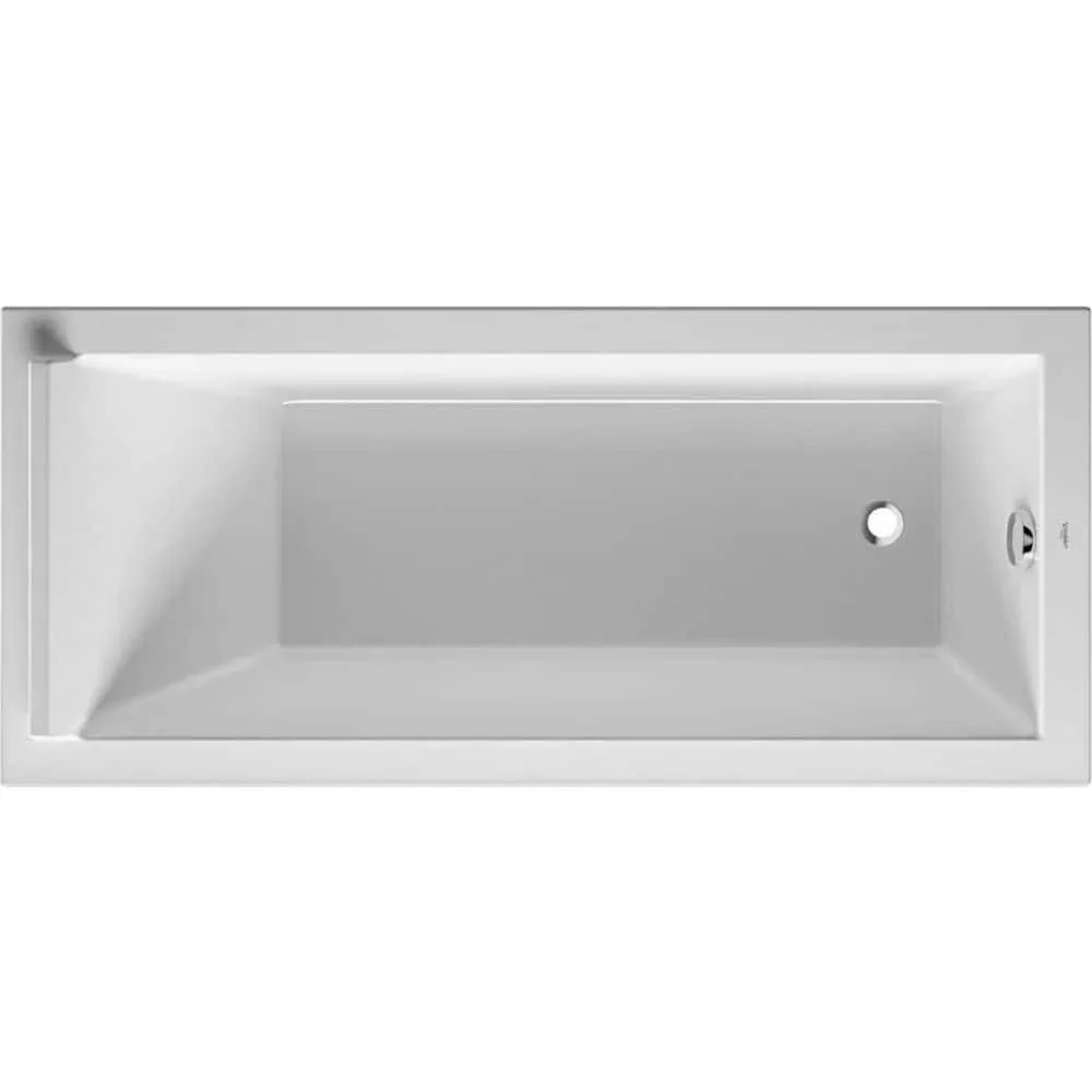 Duravit Starck 700331000000090 59 in. Soaking Bathtub White