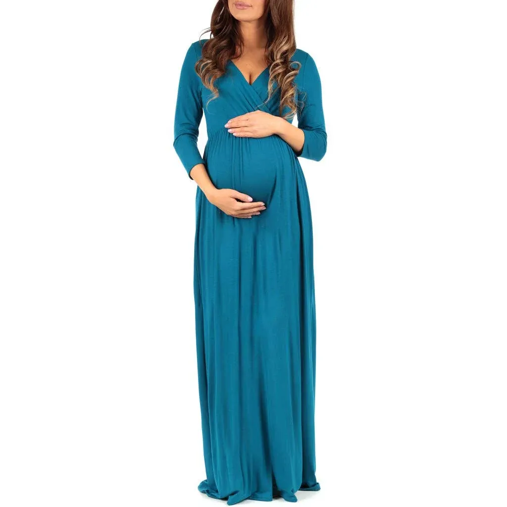 Teal Mother Bee Maternity Dress size small