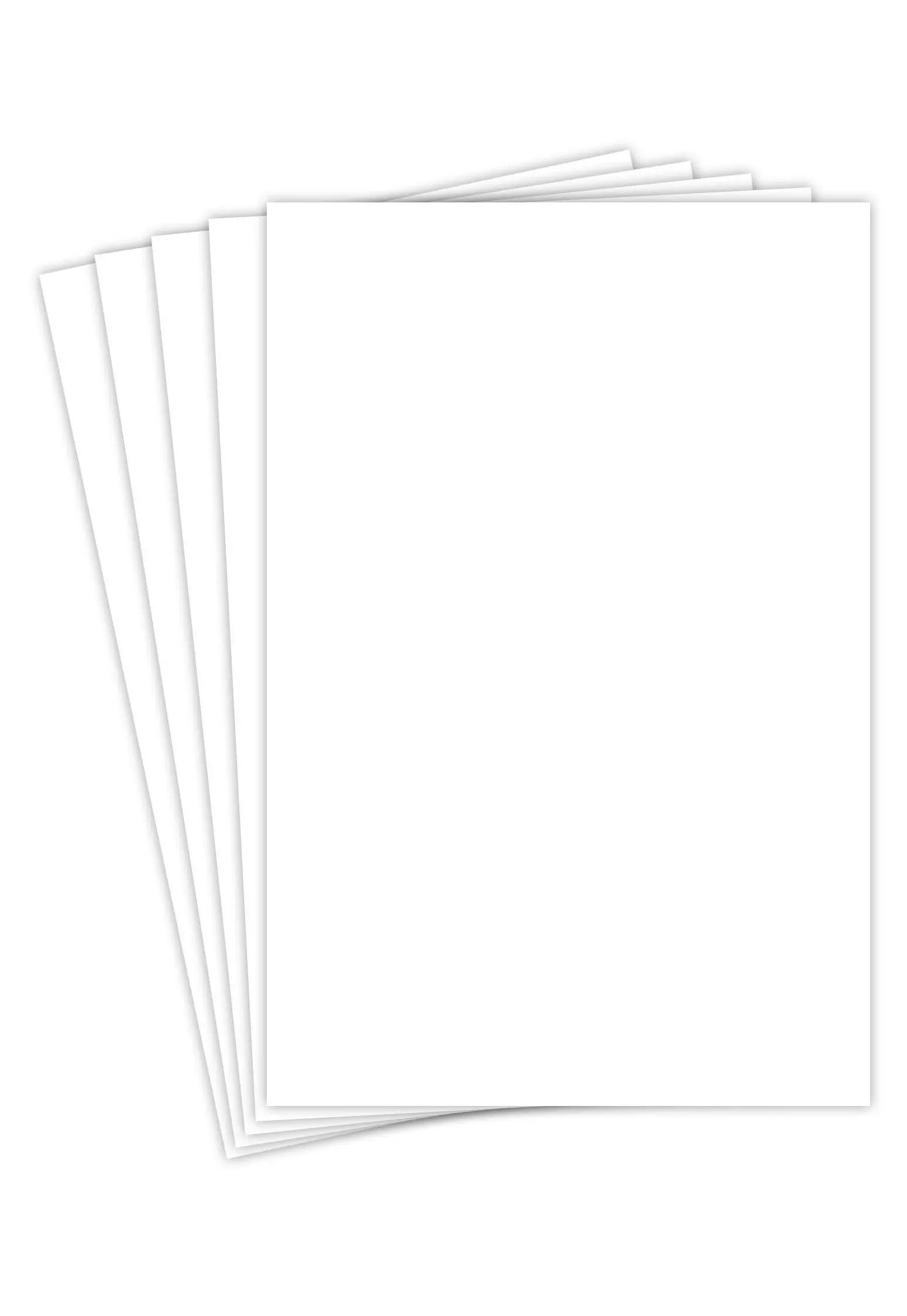 Blank White Large Cardstock 12” x 18” Inches | Medium Weight Thick Paper 65lb Cover Card Stock (176 gsm) | 50 Sheets Per Pack