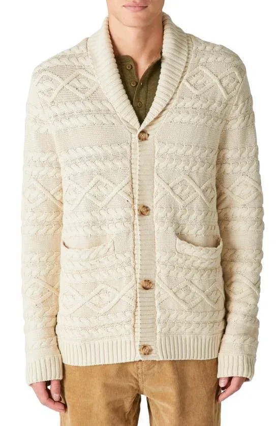 Lucky Brand Cable Knit Cardigan - S