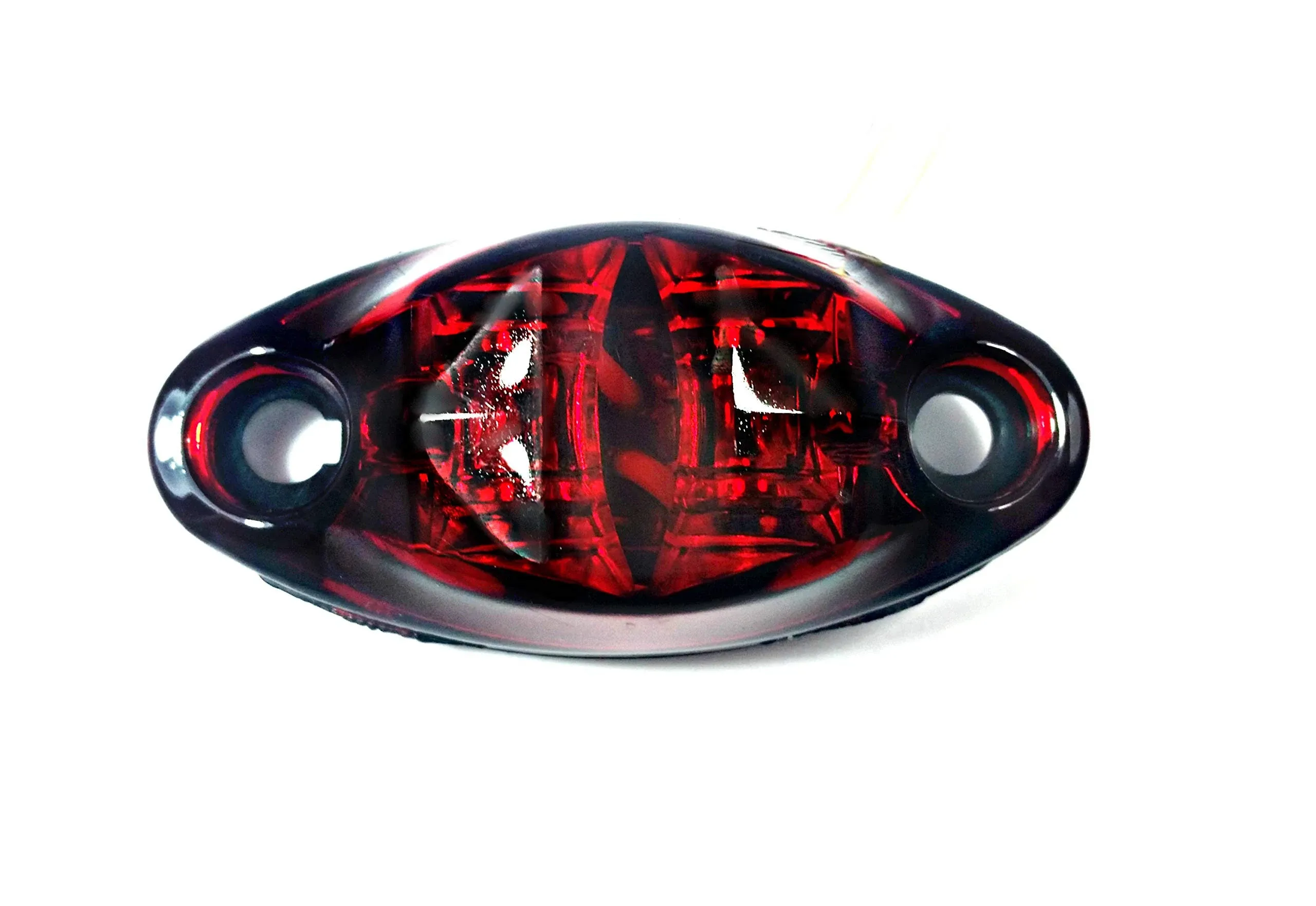 Dragon&#039;s Eye Marker Clearance Surface Mount 2 Red LED Light 2-5/8&#034; X 1-1/4&#034;