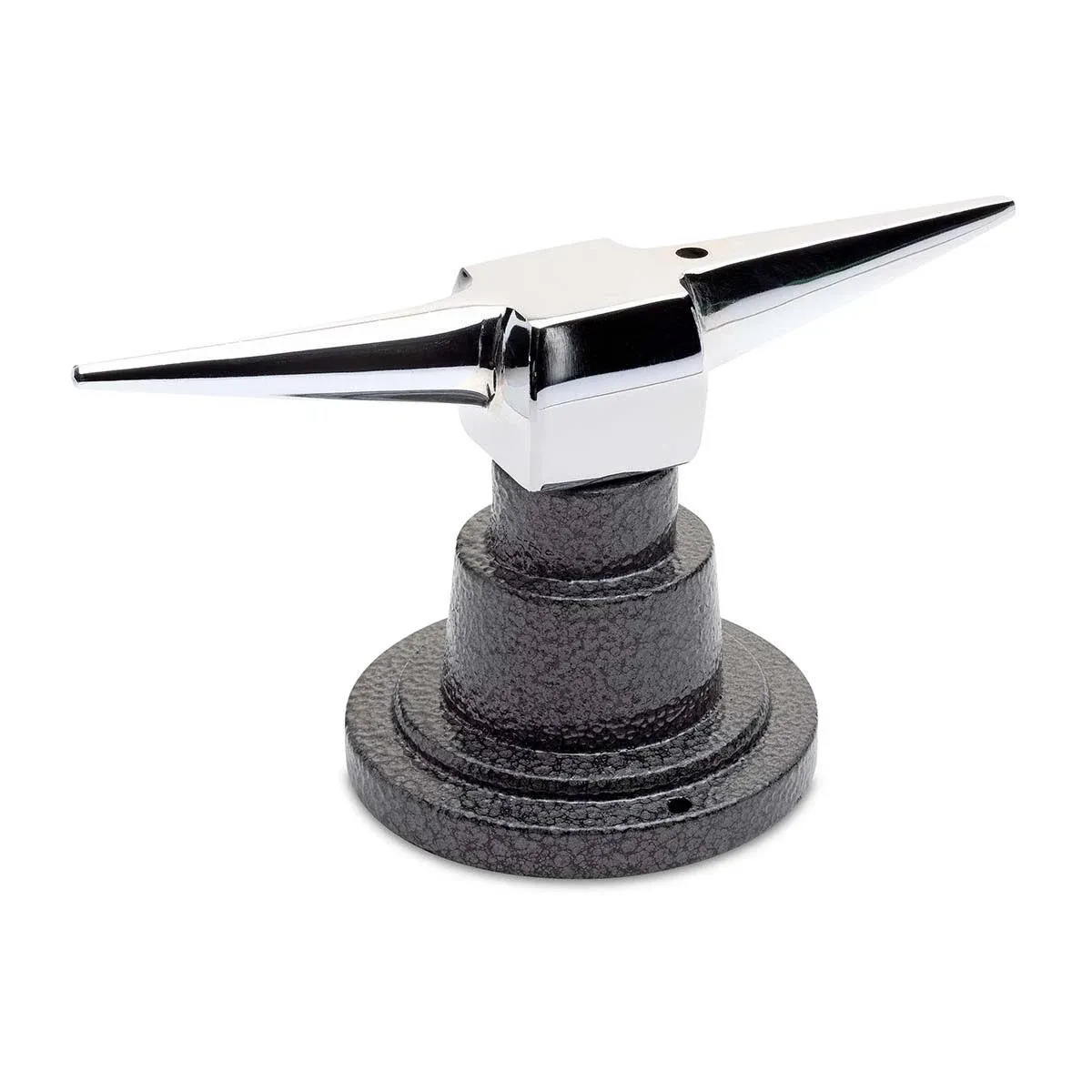 Eastwood Trim Anvil with Stand Stainless Steel Trim-Forming Tool - Unique Handle for Balance - Conical and Pyramid Tapered Horns - Square Flat Center