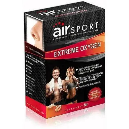 Air Sport Extreme Oxygen - Performance Enhancing Breathing Aid, 12 Count