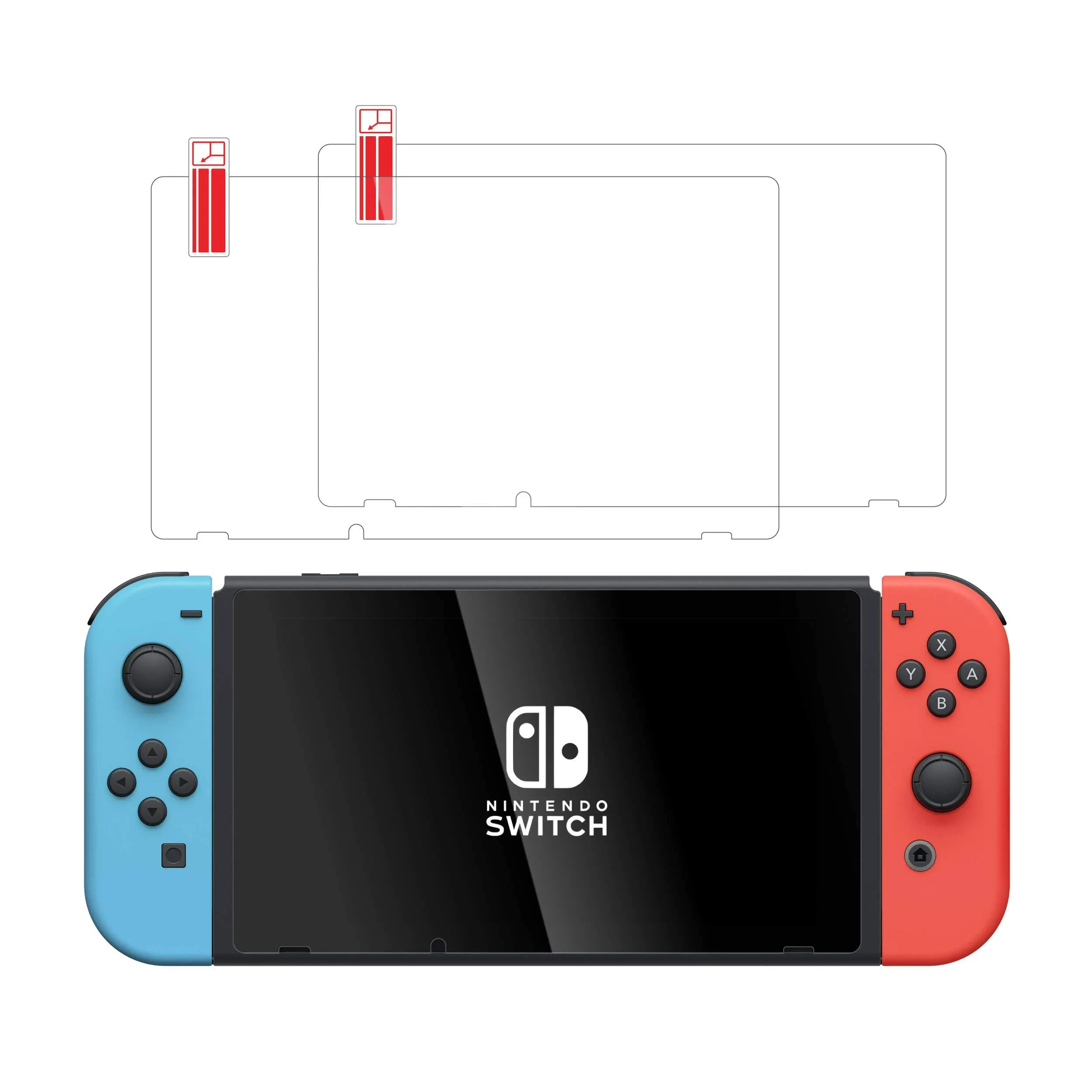 TALK WORKS Screen Protector Compatible with Nintendo Switch Lite - Scratch, Crack, and Shatter Resistant-Ultra-Thin HD Touchscreen Tempered Glass, See-Through Cover & Easy Installation 2 Count (Pack of 1)