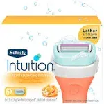 Schick Intuition Revitalizing Moisture Razor Blade Refills for Women, , 0.35 Ounce , 6 Count (Pack of 1)