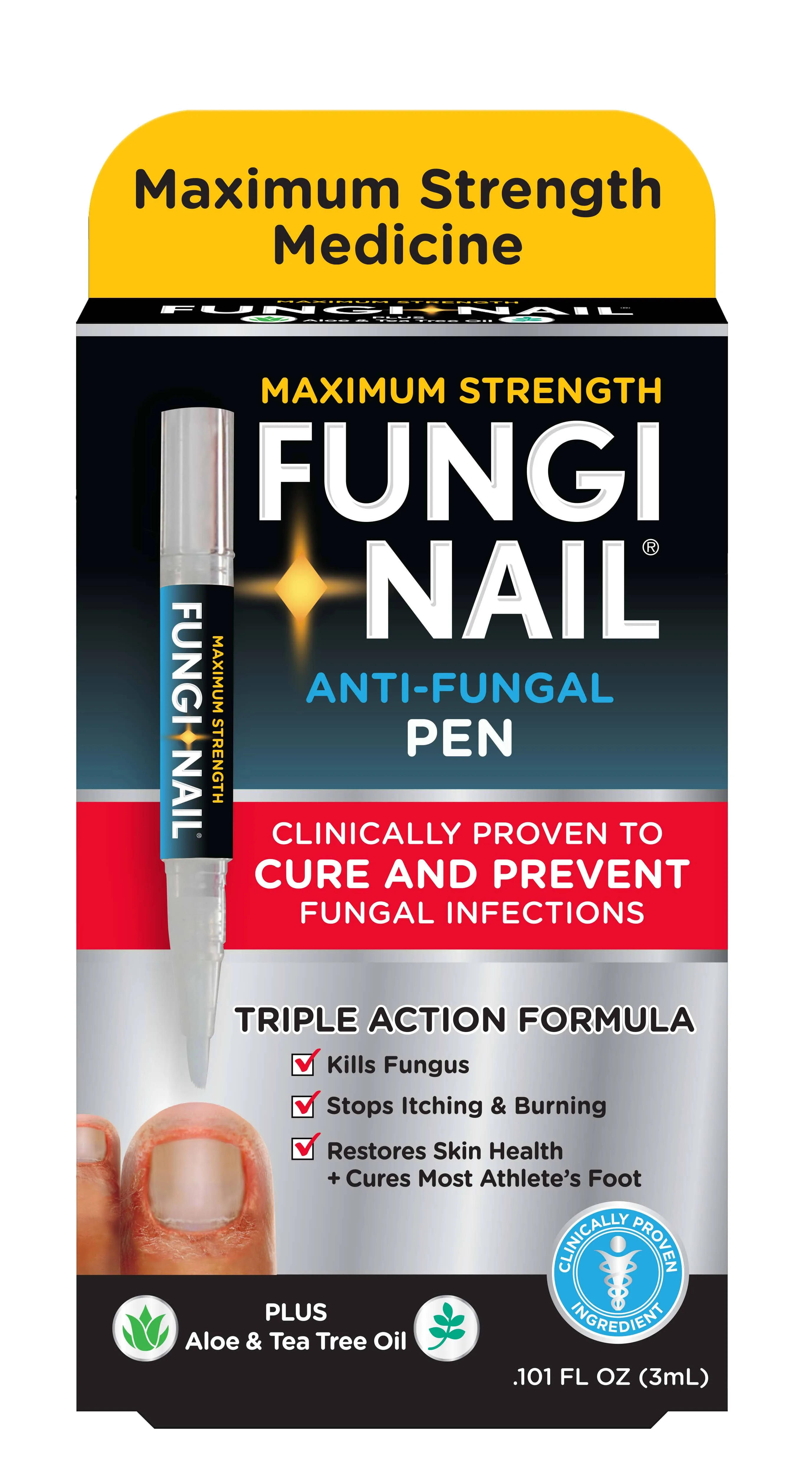 Fungi Nail Anti-Fungal, Maximum Strength, Skin Penetrating Solution - 0.101 fl oz