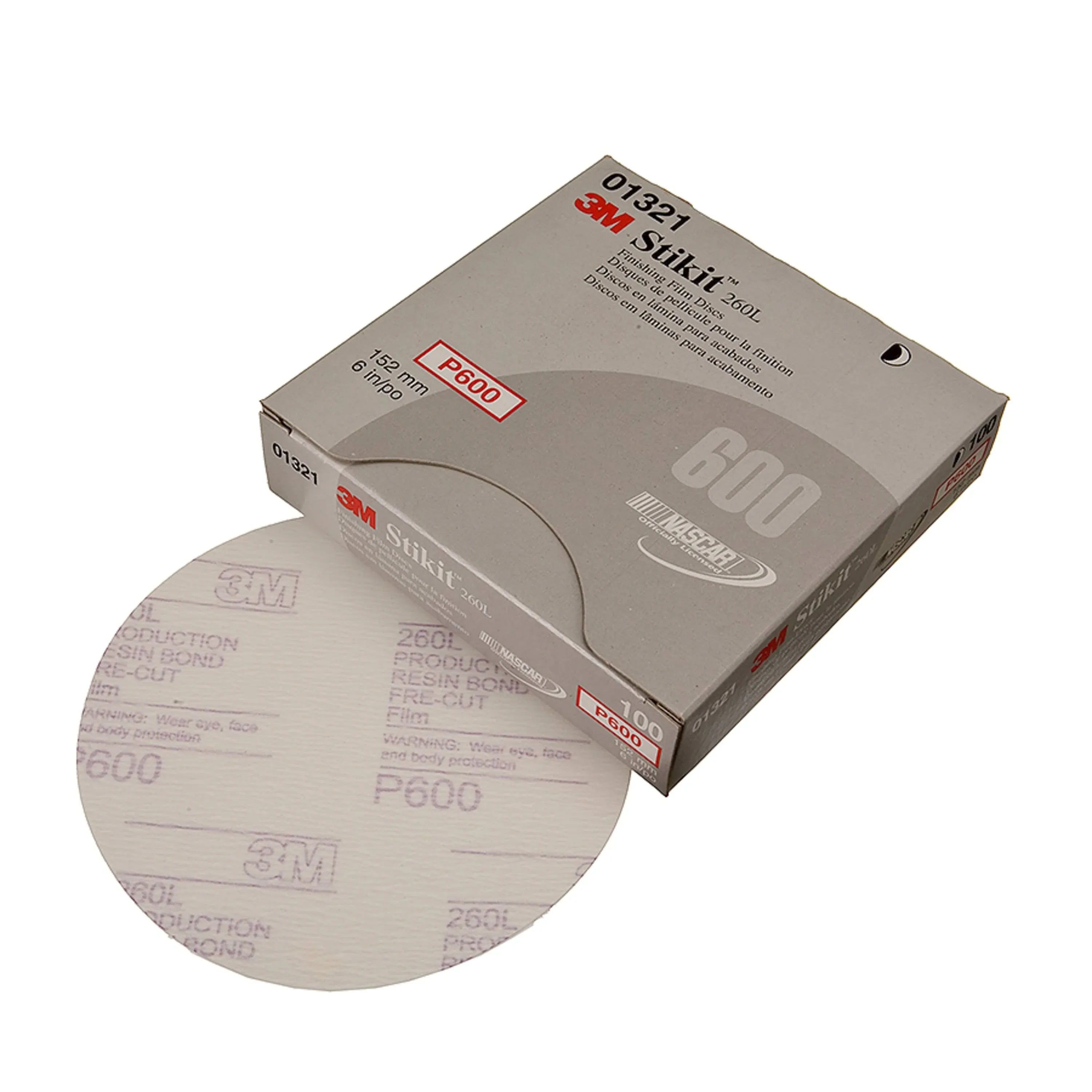 3M Stikit Finishing Film Abrasive Disc 260L, 01319, 6 in, P1000