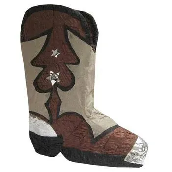 Ya Otta Pinata Cowboy Boot, 18.5" l X 15.5"w X 7.25" h 