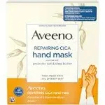 Aveeno Repairing Cica Hand Mask, Oat & Shea Butter, 6 Pairs of Gloves