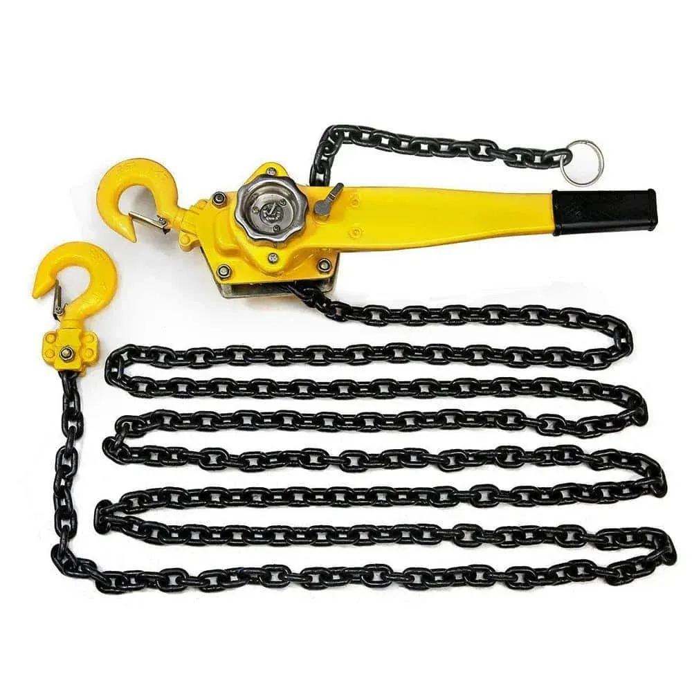 XtremepowerUS Lift Lever Block Chain Hoist Comealong Lift Puller (3/4 Ton 10')