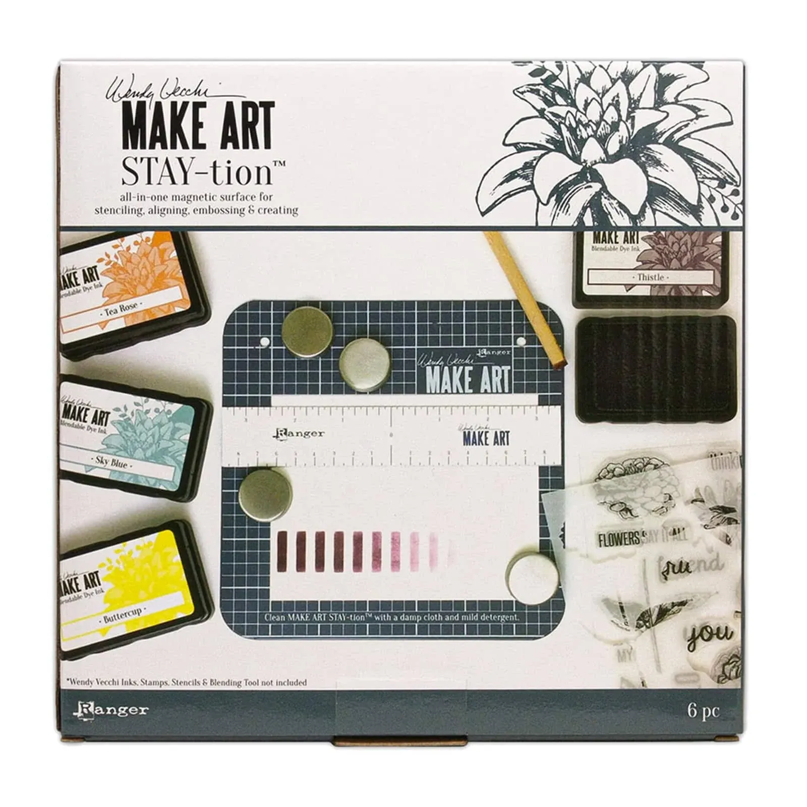 Wendy Vecchi MINI 7&#034; Make Art Stay-tion All-in-One Magnetic Surface by Ranger