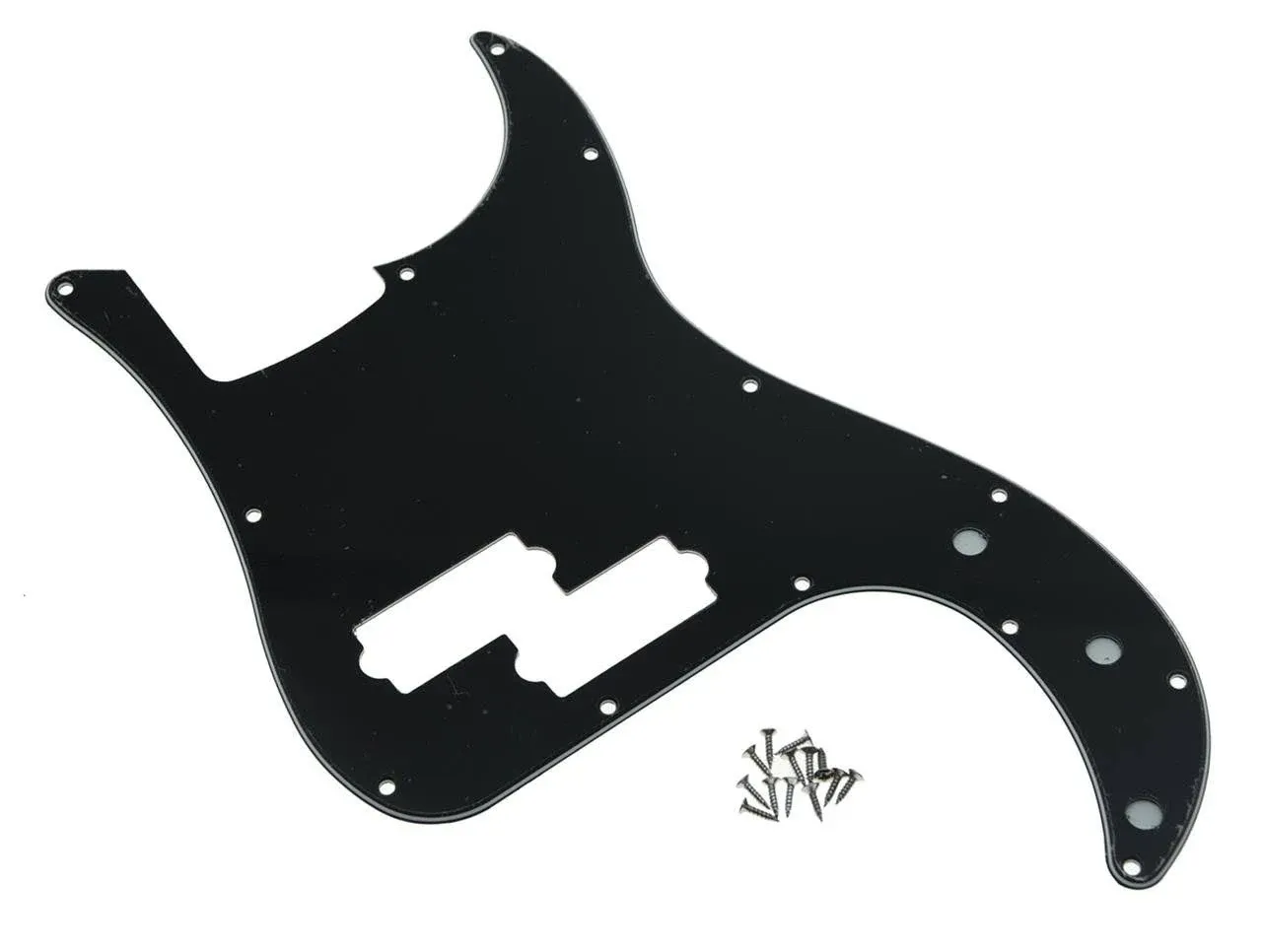 KAISH 13 Hole P Bass Style Pickguard PB Scratch Plate Bass Pickguard for USA/Mexico Precision P Bass Gold Mirror