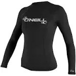 Oneill Womens Rashguard Basic Skins LS Crew