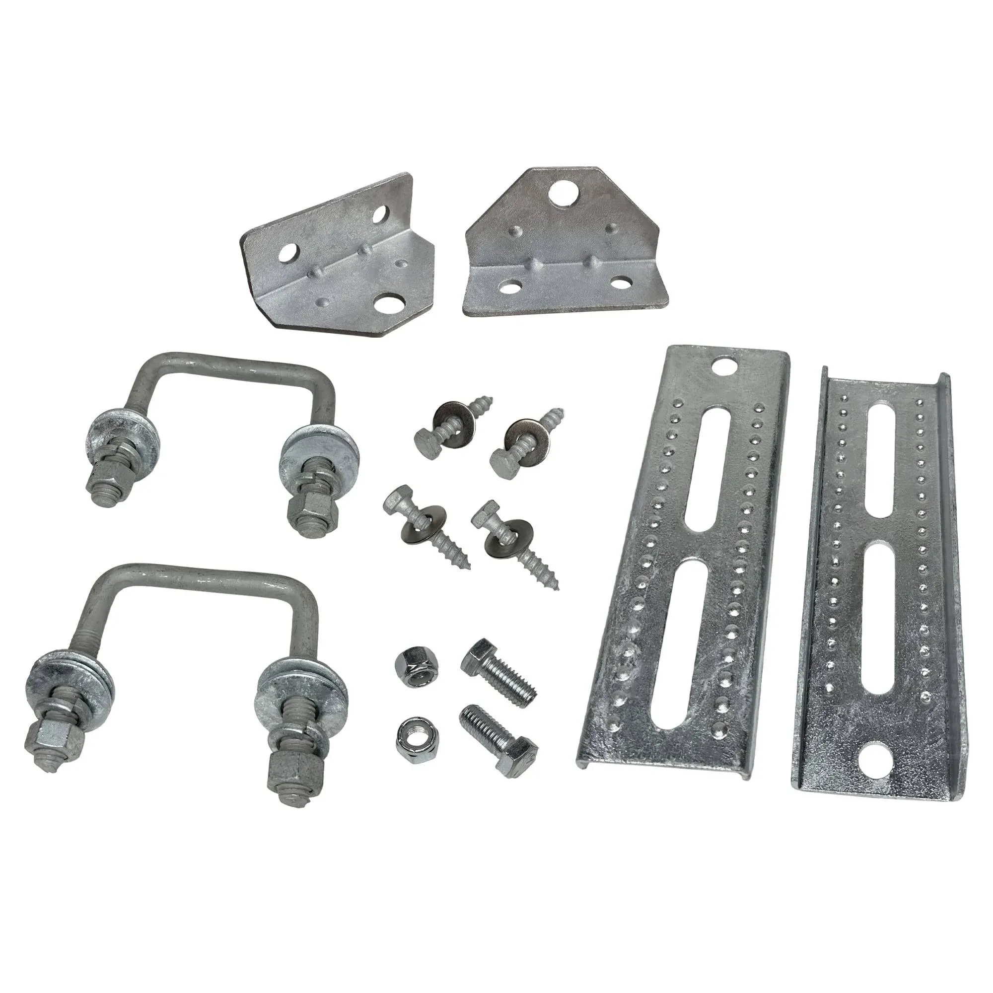 Galvanized Swivel Top Bunk Bracket Kit with Hardware for Boat Trailer