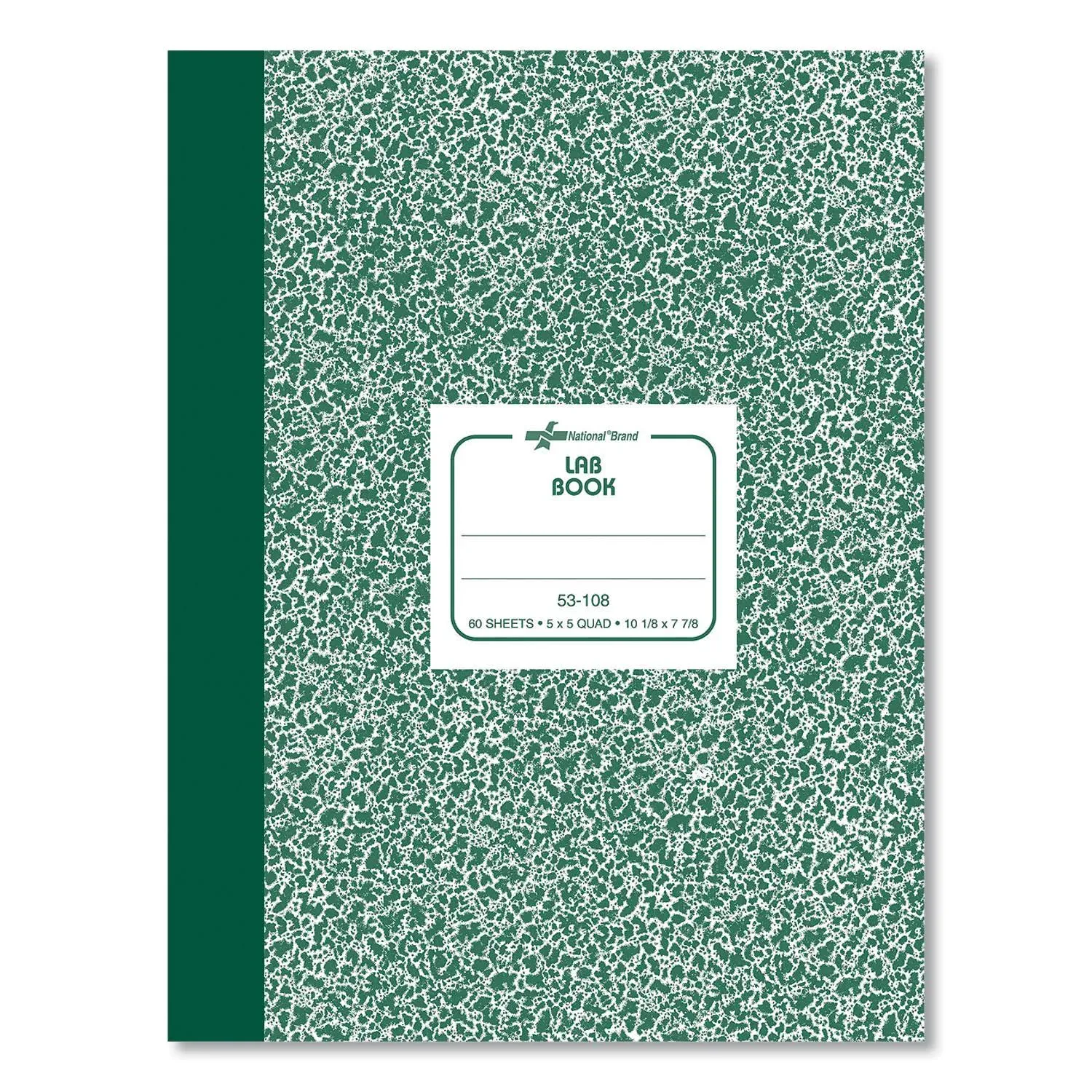 National Composition Lab Notebook, Quadrille Rule, Green Cover, (60)