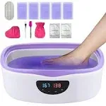 KmaxShip Paraffin Wax Machine for Hand and Feet Treatment - 5000ml Large Capacity Paraffin Wax Warmer with 3.85 lbs Refills, Moisturizing Kit