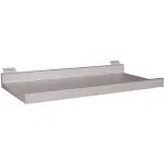 White Melamine Shelf Kit for Slatwall Retail Display  11½” D X 24” L