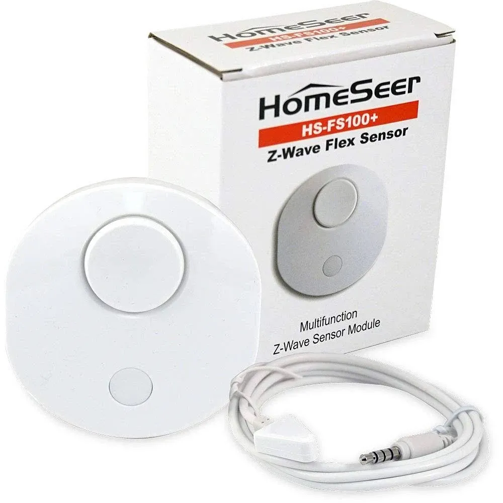 HomeSeer HS-FS100-L Z-Wave Plus Indicator Light Sensor with Built-in Temperature Sensor & Programmable Buzzer (hub Required)