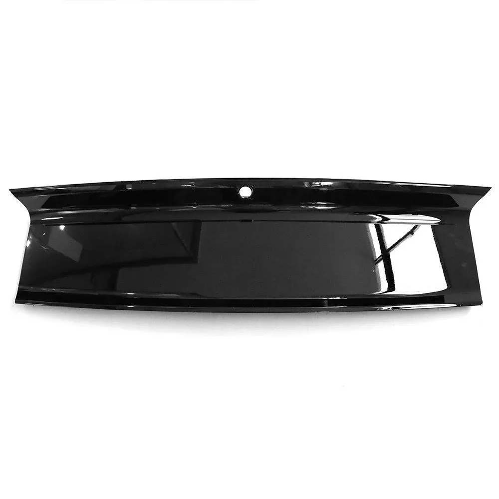 Ikon Motorsports Compatible with 15-18 Mustang Rear Trunk Decklid Cover Panel - Glossy Black ABS