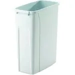 Knape & Vogt QT20PB-WH Replacement Trash Can, 15.8-inch by 14.2-inch by 6.6-Inch,White