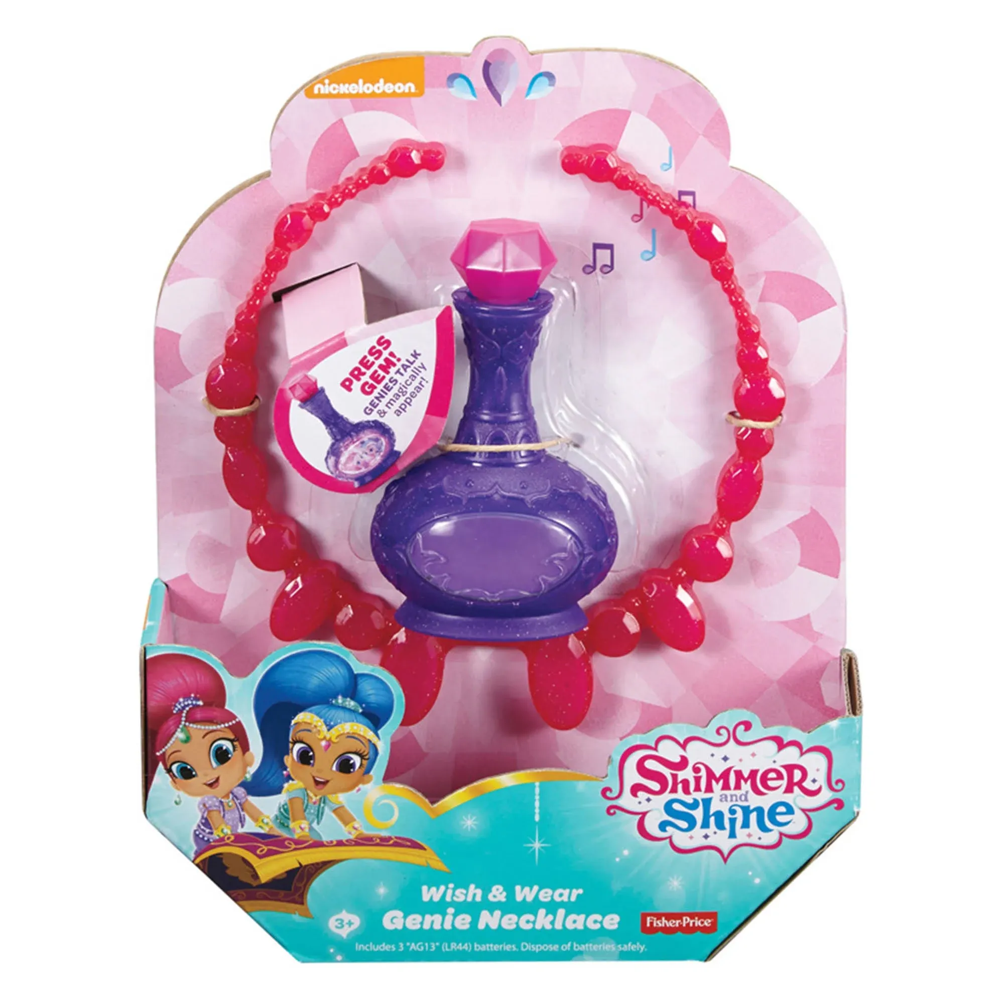 Fisher-Price Nickelodeon Shimmer & Shine, Wish & Wear Genie Necklace